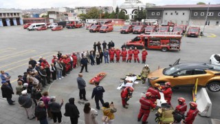 Ankara İtfaiyesinden ABBnin Emekli Lokali üyelerine eğitim ve tatbikat