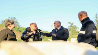 Antik kentteki son çalışmaları Başkan Özlü inceledi