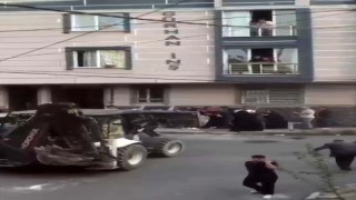 Arnavutköyde kavgada iş makinesini kalabalığın üzerine süren şahıs tutuklandı
