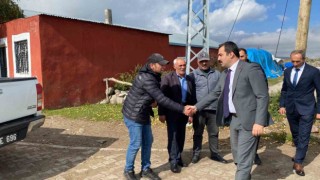 Arpaçay Kaymakamı Akköz, köylerde yapılan çalışmaları yerinde gördü