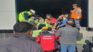 Asansör boşluğuna düşen şantiye şefi yaralandı