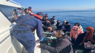 Aydında 3 farklı operasyonda 47 düzensiz göçmen kurtarıldı