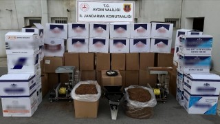 Aydında jandarma ekipleri 615 bin makaron ele geçirildi