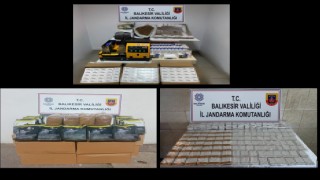 Balıkesir İl Jandarma Komutanlığından kaçakçılık ve organize suçlara büyük darbe