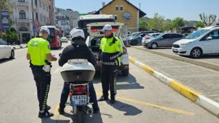Bandırmada motosiklet ve motorlu bisiklet denetimleri yoğunlaştı