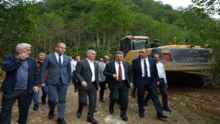 Başkan Genç Yomrada 20 Eylüldeki selden etkilenen noktalarda incelemelerde bulundu