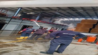 Başkentte fabrika yangını