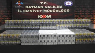 Batmanda akaryakıt tankerinde kaçak sigara ele geçirildi