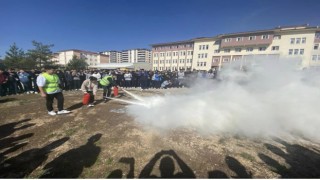 Bayburtta afet eğitimi ve tatbikat gerçekleştirildi