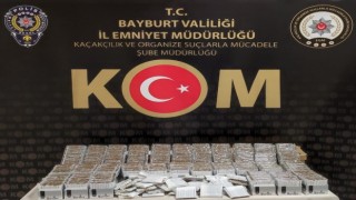 Bayburtta KOM ekipleri 10 bin adet kaçak sigaraya el koydu