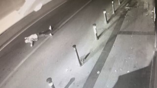 Bayrampaşada yolun ortasına yatan alkollü adama otomobil çarptı: O anlar güvenlik kamerasında