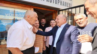 Belediye başkanı ve kaymakam yaşlılarla bir araya geldi