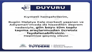 Belediye otobüsleri ücretsiz hizmet verecek
