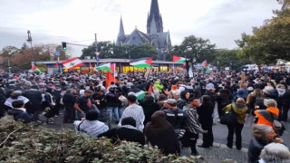 Berlinde Filistine destek gösterisine polisten müdahale