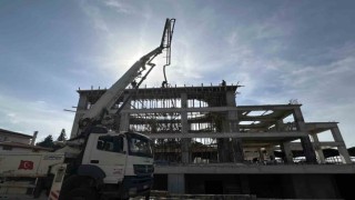Beyağaç Çarşı Cami İnşaatı Hızla İlerliyor