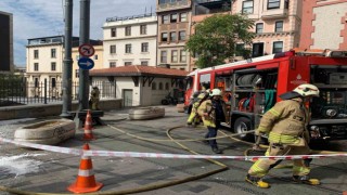 Beyoğlunda trafo yangını