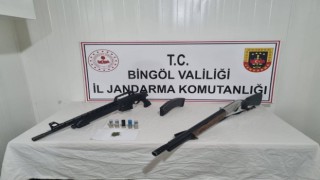 Bingölde 2 adet ruhsatsız tüfek ve uyuşturucu ele geçirildi