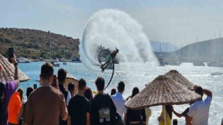 Bodrumda turistler yüzerken büyük sürprizle karşılaştı