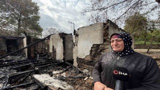 Bu olay Türkiyeyi ağlatacak: Oğlunun hatıralarıyla yaşadığı evi gözlerinin önünde kül oldu
