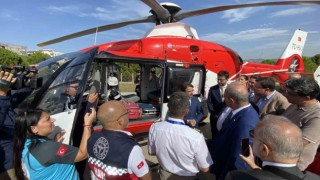 Çanakkalede ambulans helikopter göreve başladı