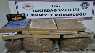 Çerkezköyde kaçak tütün operasyonu
