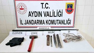 Çinede kaçak kazıya suçüstü