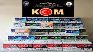 Çorum polisinden kaçak sigara operasyonu
