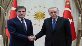 Cumhurbaşkanı Erdoğan, IKBY Başkanı Barzaniyi kabul etti