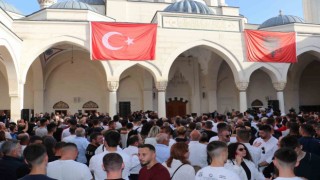 Cumhurbaşkanı Erdoğan ile Arnavutluk Başbakanı Rama, Namazgah Camiini ibadete açtı