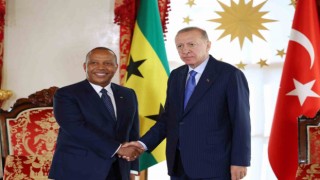 Cumhurbaşkanı Erdoğan, Sao Tome ve Principe Demokratik Cumhuriyeti Başbakanı Trovoada ile görüştü