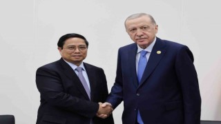Cumhurbaşkanı Erdoğan, Vietnam Başbakanı Pham ile bir araya geldi