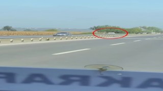D-650de ters yönde ilerledi, trafiği böyle tehlikeye attı