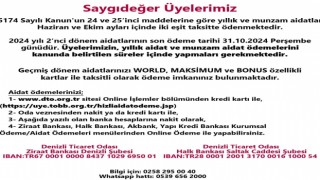 Denizli Ticaret Odasından aidatlarda son hafta uyarısı