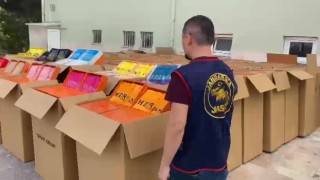 Denizlide dünya markalarına ait 38 milyonluk lisansız ürünü ele geçirildi