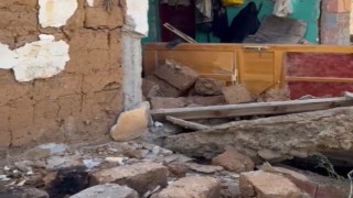 Depremde çöken istinat duvarının altında kalan 1 kişi yaralandı