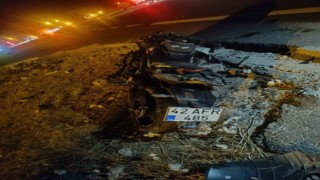 Devrilen motosikletteki 1 kişi öldü, 1 kişi yaralandı