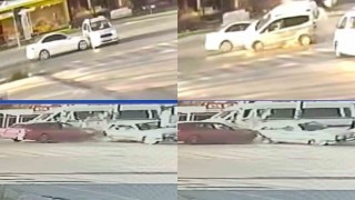 Dikkatsizlik kazalara neden oldu: O anlar güvenlik kamerasında