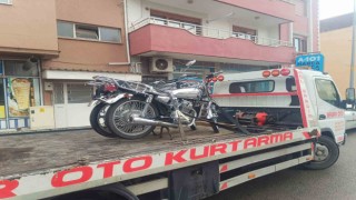 Dinarda 8 motosiklet trafikten men edildi