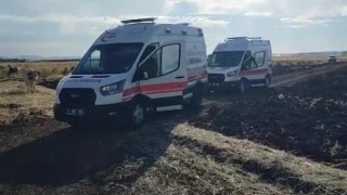 Diyarbakırda itfaiye ekiplerince söndürülen anız yangınında bir kişi dumandan etkilendi