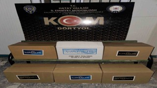 Dörtyolda kaçak sigara ve makaron operasyonu