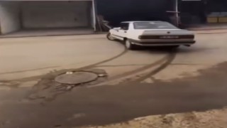 Drift atıp o anları kayda aldıran sürücüye 33 bin lira ceza