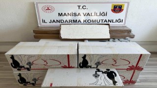 Durdurulan araçtan 251 bin adet makaron çıktı