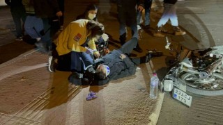 Edirnede otomobil ile motosiklet çarpıştı: 2 yaralı