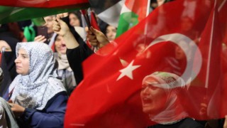 Elazığda Filistine destek mitingi düzenlendi