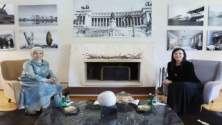 Emine Erdoğan, Arnavutluk Başbakanı Edi Ramanın eşi Linda Rama ile görüştü