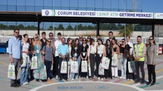 Erasmus öğrencileri Belediyesinin “Sıfır Atık” tesisini incelediler