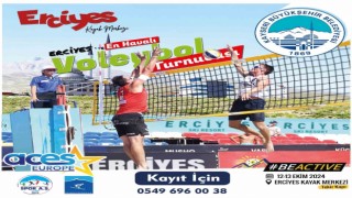 Erciyeste en havalı voleybol turnuvası