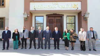 Erzincan Barosunun yeni yönetiminden Vali Aydoğduya ziyaret