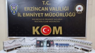 Erzincanda 60 bin değerinde kaçak telefon ve sigara ele geçirildi