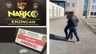 Erzincanda uyuşturucu ticaretinden 1 kişi tutuklandı